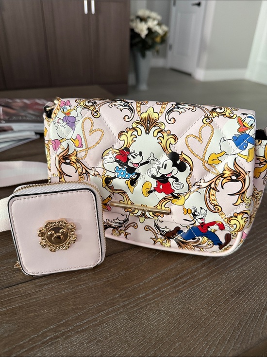 aldo for Disney Handbags - Pink Quilted Disney Character Crossbody with Coin Pouch